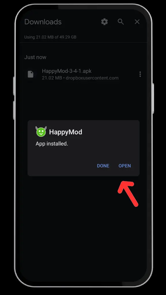 Unduh HappyMod APK V3.4.6 untuk Android 18 langkah langkah unduh 4 1