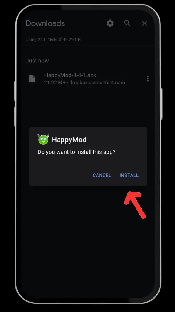 Unduh HappyMod APK V3.4.6 untuk Android 17 langkah langkah unduh 5 1