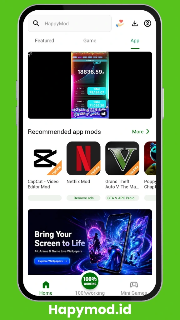 Unduh HappyMod APK V3.4.6 untuk Android 5 Tangkapan layar Happymod