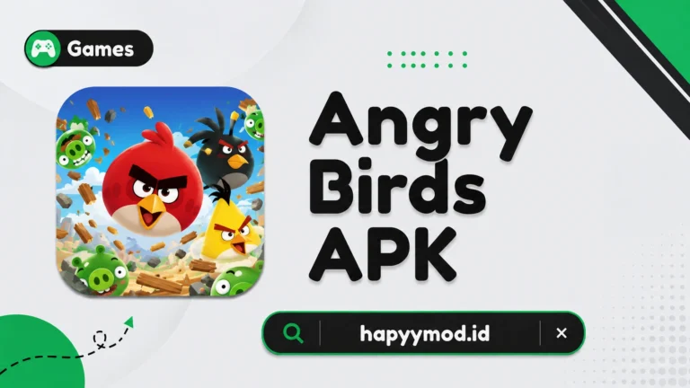 Angry Birds APK untuk Android dengan karakter burung dan gameplay seru