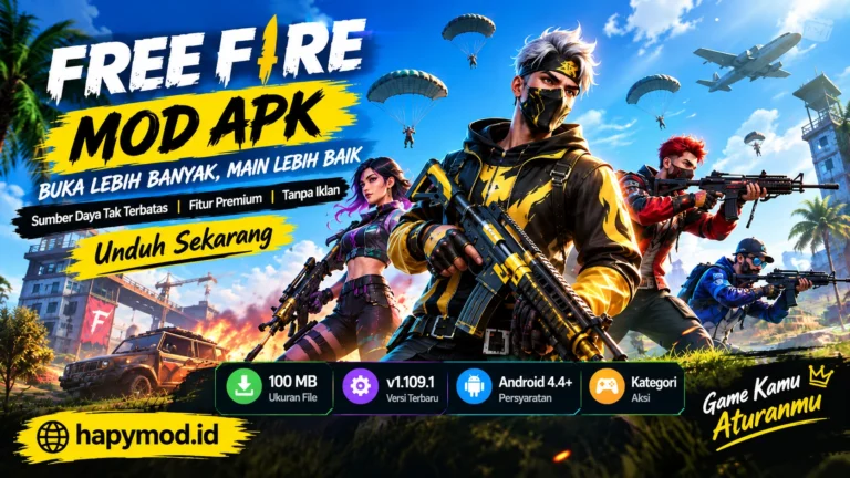 Unduh Free Fire MOD APK di HappyMod